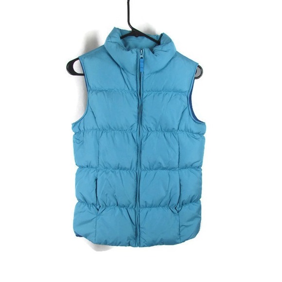 Lands' End Other - Lands End Blue NEW girls Down puffer puffy winter vest NWOT XL 16